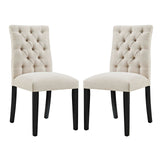 Duchess Fabric Dining Chair Set of 2 by Lefancy