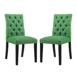 Duchess Fabric Dining Chair Set of 2 by Lefancy