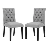 Duchess Fabric Dining Chair Set of 2 by Lefancy