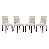 Duchess Fabric Dining Chair Set of 4 by Lefancy