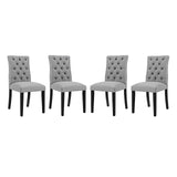 Duchess Fabric Dining Chair Set of 4 by Lefancy