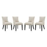 Marquis Fabric Dining Chair Set of 4 by Lefancy