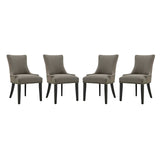 Marquis Fabric Dining Chair Set of 4 by Lefancy