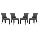 Marquis Fabric Dining Chair Set of 4 by Lefancy