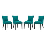 Marquis Fabric Dining Chair Set of 4 by Lefancy