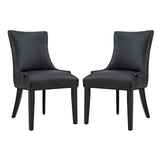 Marquis Faux Leather Dining Chair Set of 2 by Lefancy