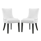 Marquis Faux Leather Dining Chair Set of 2 by Lefancy