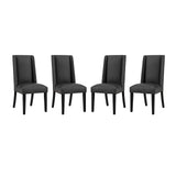 Baron Vinyl Dining Chair Set of 4 by Lefancy