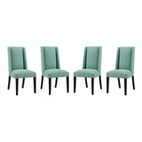 Baron Fabric Dining Chair Set of 4 by Lefancy