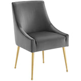 Discern Upholstered Performance Velvet Dining Chair by Lefancy