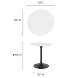 Lippa 28" Round Dining Table by Lefancy