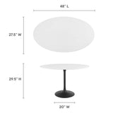 Lippa 48" Oval Dining Table by Lefancy