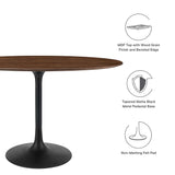 Lippa 48" Oval Wood Grain Dining Table by Lefancy