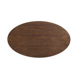 Lippa 48" Oval Wood Grain Dining Table by Lefancy