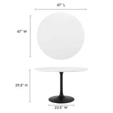 Lippa 48" Round Dining Table by Lefancy