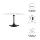 Lippa 54" Round Dining Table by Lefancy