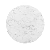 Lippa 48" Round Artificial Marble Dining Table by Lefancy