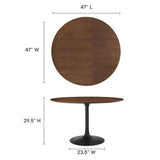 Lippa 48" Round Dining Table by Lefancy