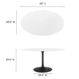 Lippa 60" Oval Dining Table by Lefancy