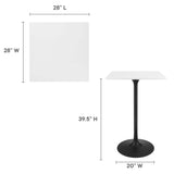 Lippa 28" Square Bar Table by Lefancy