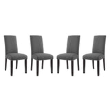 Parcel Fabric Dining Side Chair Set of 4 by Lefancy