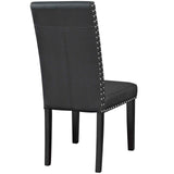 Parcel Vinyl Dining Side Chair Set of 2 by Lefancy