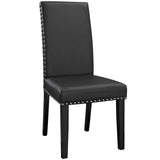 Parcel Vinyl Dining Side Chair Set of 4 by Lefancy