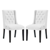 Baronet Vinyl Dining Chair Set of 2 by Lefancy