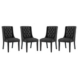 Baronet Vinyl Dining Chair Set of 4 by Lefancy