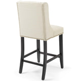 Baron Upholstered Fabric Counter Stool by Lefancy