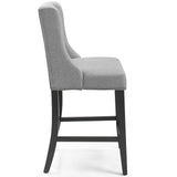 Baron Upholstered Fabric Counter Stool by Lefancy