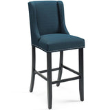 Baron Upholstered Fabric Bar Stool by Lefancy