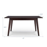 Oracle 47" Rectangle Dining Table by Lefancy