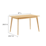 Oracle 47" Rectangle Dining Table by Lefancy