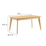 Oracle 59" Rectangle Dining Table by Lefancy