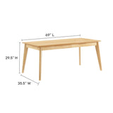 Oracle 69" Rectangle Dining Table by Lefancy