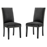 Parcel Performance Velvet Dining Side Chairs Set of 2 by Lefancy