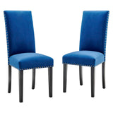 Parcel Performance Velvet Dining Side Chairs Set of 2 by Lefancy