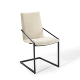 Pitch Upholstered Fabric Dining Armchair by Lefancy