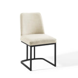 Amplify Sled Base Upholstered Fabric Dining Side Chair by Lefancy