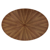 Crossroads 63" Oval Wood Dining Table by Lefancy