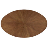 Crossroads 71" Oval Wood Dining Table by Lefancy