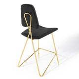 Ponder Performance Velvet Bar Stool by Lefancy