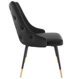 Adorn Tufted Performance Velvet Dining Side Chair by Lefancy