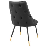 Adorn Tufted Performance Velvet Dining Side Chair by Lefancy