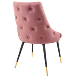 Adorn Tufted Performance Velvet Dining Side Chair by Lefancy