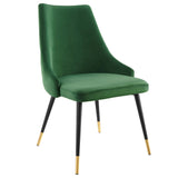 Adorn Tufted Performance Velvet Dining Side Chair by Lefancy