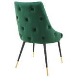 Adorn Tufted Performance Velvet Dining Side Chair by Lefancy