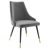 Adorn Tufted Performance Velvet Dining Side Chair by Lefancy