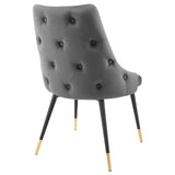 Adorn Tufted Performance Velvet Dining Side Chair by Lefancy